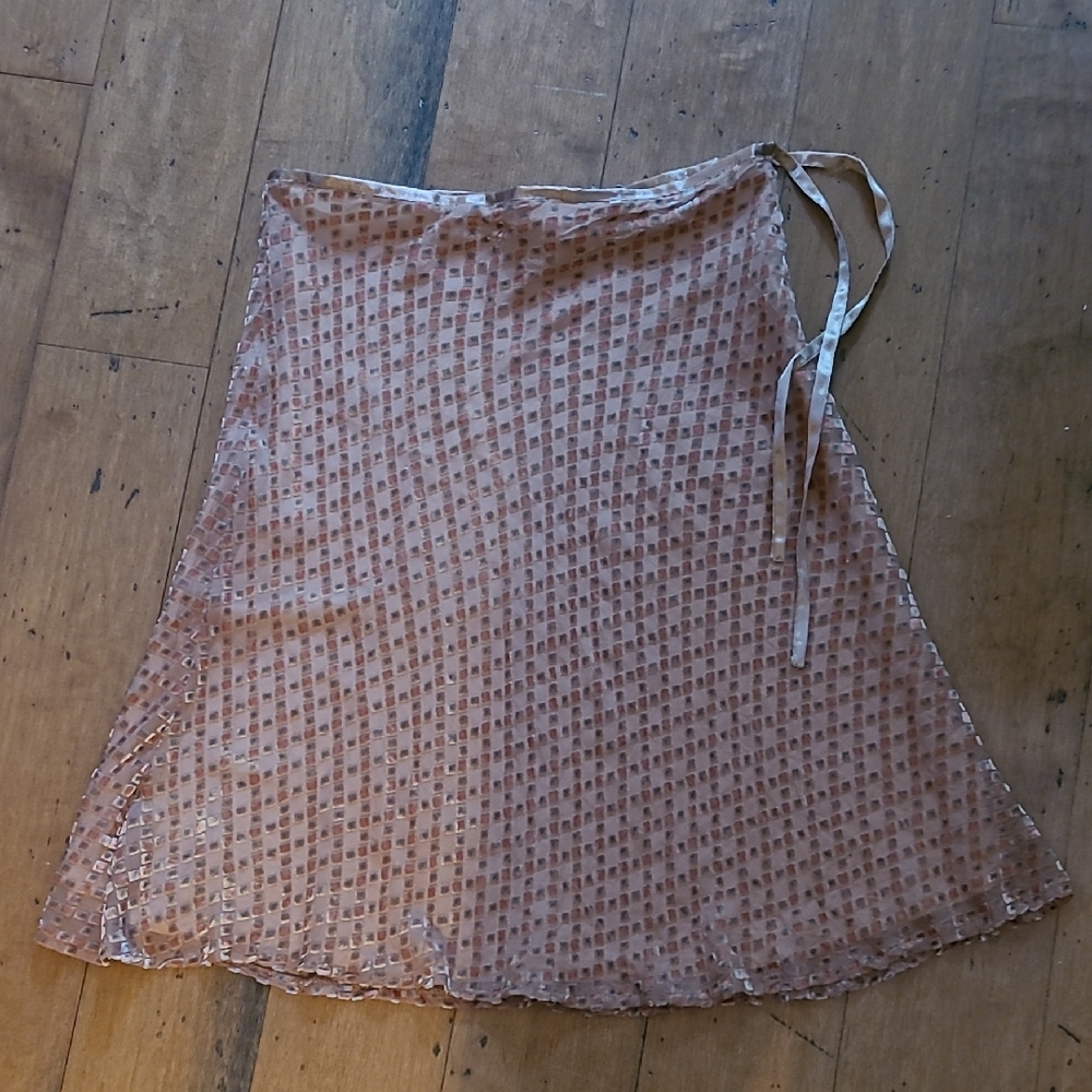 Free People Silk Blend Skirt